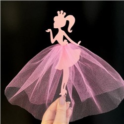 Топпер «Принцесса №3» (розовый, цвет ткани в ассортименте)