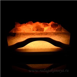 Солевая лампа "Камин" 440*250*180мм 13-15кг, свечение красное