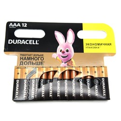 Батарейка  DURACELL  AAA (мизинч.) без инд.  12шт./блистер АКЦИЯ! СКИДКА 35%