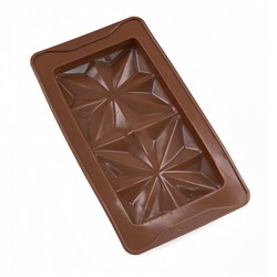 Форма силиконовая для шоколада "Витражи" 19*10см