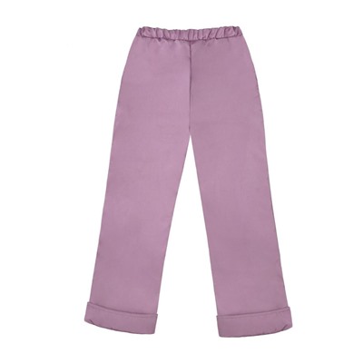 Теплые сиреневые брюки для девочки 75752-ДО16