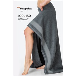 Большое махровое полотенце 100Х150 Happy Fox Home