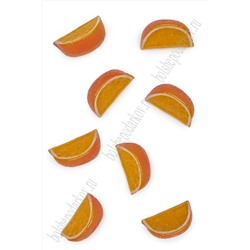 Муляж декоративный долька апельсина, SF-1218, объемная (10 шт)