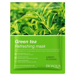 Тканевая маска для лица  Bioaqua Green Tea Facial Mask с экстрактом зеленого чая