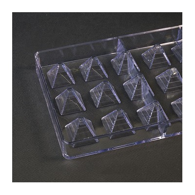 Форма для шоколада (поликарбонат) PIRAMIDE, Bake ware, 21 ячейка