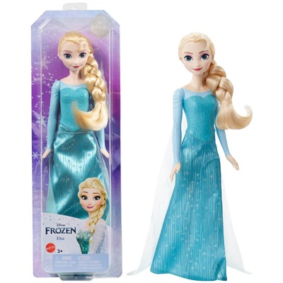 Mattel. Кукла "Disney Frozen: Эльза" в голубом платье с аксессуарами арт.HLW47