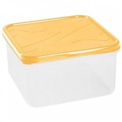 Контейнер для продуктов "Modena" квадратный 1,2 л с гибкой крышкой 221110204/01 бледно-желтый