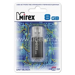 USB Flash 8GB Mirex UNIT BLACK