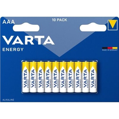 Батарейка  Varta Energy LR03 AAA (мизин.)  10шт. блистер (Германия)
