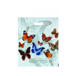 Пакет с прорубной ручкой 40*47 (45мкм) Бабочки (500/50)