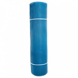 Сетка садовая пластиковая квадратная ПРОФИ 15x15мм, 1x20м, голубая