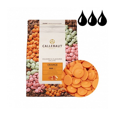 Шоколад Callebaut оранжевый со вкусом апельсина, 2,5 кг (ORANGE-RT-U70)