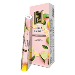 LIME LEMON Premium Incense Sticks, Zed Black (ЛАЙМ ЛИМОН премиум благовония палочки, Зед Блэк), уп. 20 палочек.