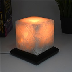 Солевая лампа "Куб-арома" 120*120*120мм 1,5-2кг, свечение белое