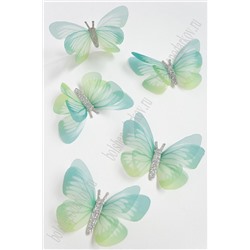 Бабочки шифоновые большие 6 см (10 шт) SF-4485, №5