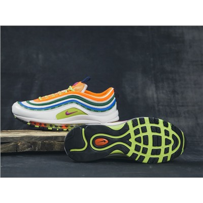 Кроссовки Nike Air Max 97 SE white/green/orange