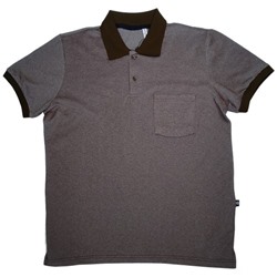 Рубашка-поло с карманом (Fayz-M), коричневый