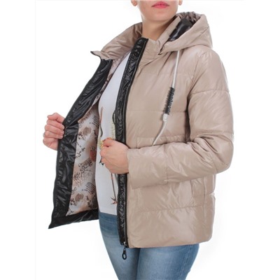 8261 BEIGE Куртка демисезонная женская BAOFANI (100 гр. синтепон) размеры 46-48-50-52-54-56