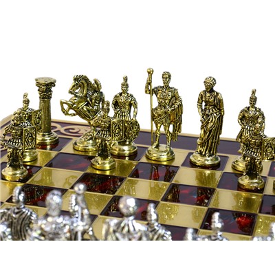 Шахматы с металлическими фигурами "Римляне" 450*450мм.