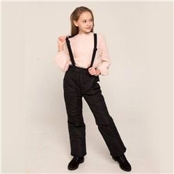 Полукомбинезон-брюки зимний для девочки, модель З044