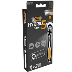 Станок BIC FLEX 5 HYBRID + 2кассеты (5-и лезв.)