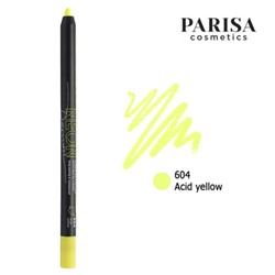 Карандаш д/глаз NEON с матовым покрытием 604 желтый Parisa