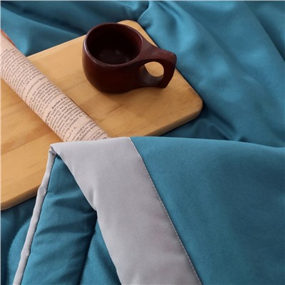 Комплект постельного белья Однотонный Сатин с Одеялом FB005