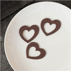 Силиконовый мат для отливки шоколада «Сердца»