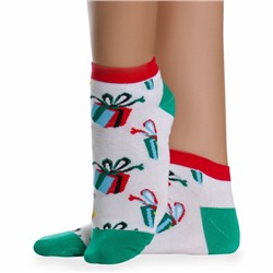 Носки хлопковые " Super socks LTB-100 " белые принт1 р:37-41