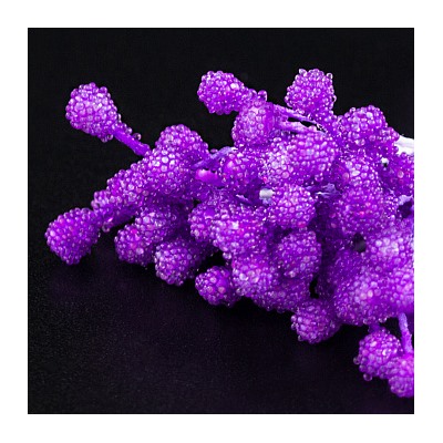 Тычинки на нитке Фиолетовые морозные крупные, 50 шт