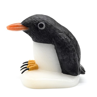 Пингвин  из кварцита (ручная работа) 55*48*60мм