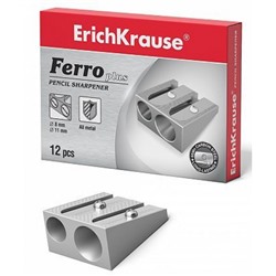 Точилка металлическая FERRO PLUS 7075 на два отверстия Erich Krause