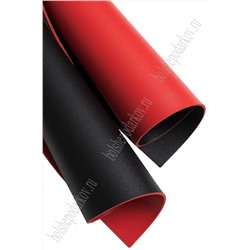 Кожзам двусторонний 1,8 мм, А4 (5 листов) SF-7261, красный/черный №3