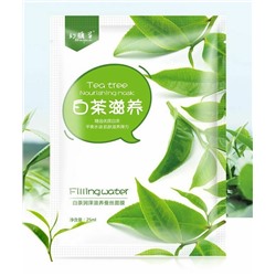 20%SALE! Тканевая маска для лица HuanYanCao с экстрактом листьев чайного дерева,питательная, 25 мл.