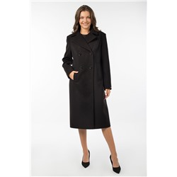 01-10676 Пальто женское демисезонное Пальтовая ткань черный