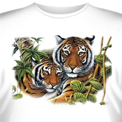 Футболка Art_Brands  «Two Tigers» (Два тигра, 06533)
