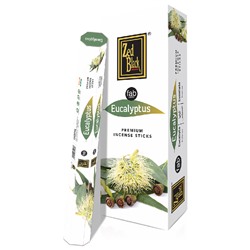 EUCALYPTUS fab series Premium Incense Sticks, Zed Black (ЭВКАЛИПТ премиум благовония палочки, Зед Блэк), уп. 20 палочек.