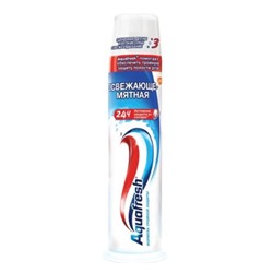 AQUAFRESH TOTAL Зубная паста 100ml   Fresh Mint ДОЗАТОР