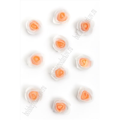 Головки "Цветок двухцветный" 3,5 см (100 шт) SF-3000, оранжевый