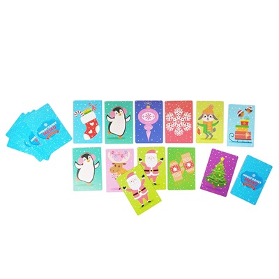 Настольная игра для детей «Новогоднее МЕМО» мини (28 карточек)