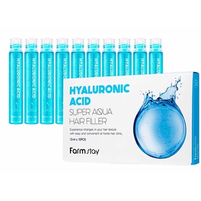 Увлажняющий филлер с гиалуроновой кислотой -  FarmStay Hyaluronic Acid Super Aqua Hair Filler
