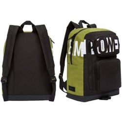 Рюкзак молодежный RQ-009-2/1 "черный-оливковый" 30х41х21 см GRIZZLY
