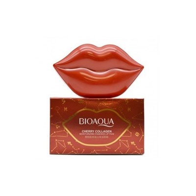 Патчи для губ Bioaqua Cherry Collagen Moisturizing Essence Lip Film 20* 60g