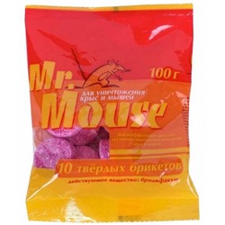 MR.MOUSE Парафин-брикет от грызунов 100г