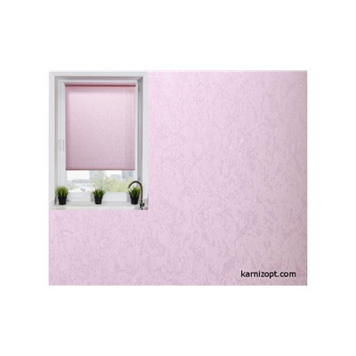 Рулонная штора с текстурой (розовая)