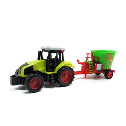 Трактор Фермера (инерцион.) с картофелесажалкой 41*13см / коробка 666-151B