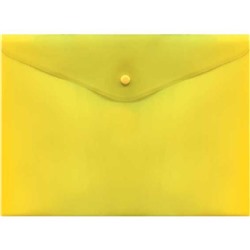 Папка-конверт на кнопке А4 Attomex 150мкм желтая 3071063