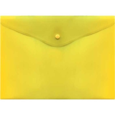 Папка-конверт на кнопке А4 Attomex 150мкм желтая 3071063