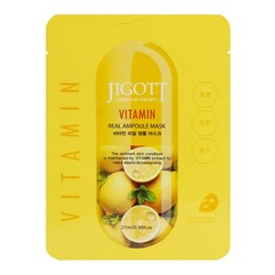JIGOTT Маска тканевая д/лица с витаминами  Vitamin Real Ampoule Mask 27мл
