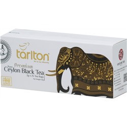 TARLTON. Golden Ceylon. Black Tea 50 гр. карт.пачка, 25 пак.